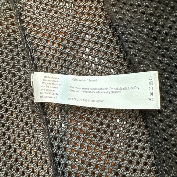 Eileen Fisher Open Knit 100% Tencel Lyocell Long Cardigan Size S - Picture 7 of 7